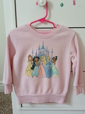 Light Pink Disney Princess Castle  Sweatshirt for Kids